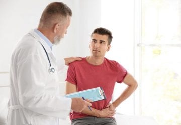 a man getting advice from his doctor