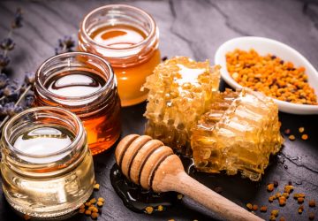 an assortment of different types of honey