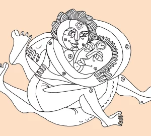 an illustration of tantric sex